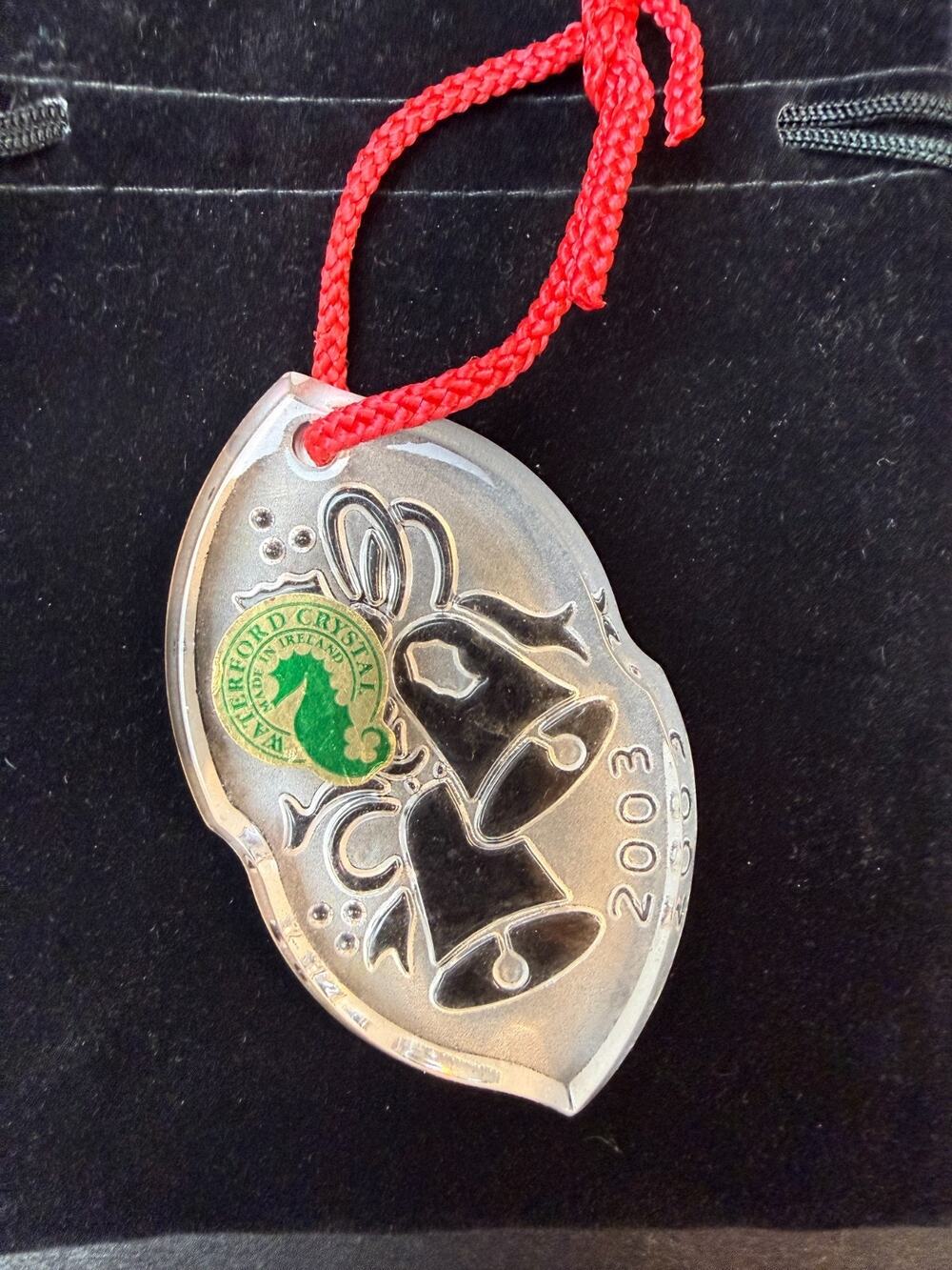Waterford Snow Crystal Ornament Collection 1st Edition BELLS Ornament 2003 EUC